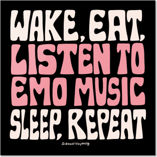 Listen to Emo Music Posters and Art